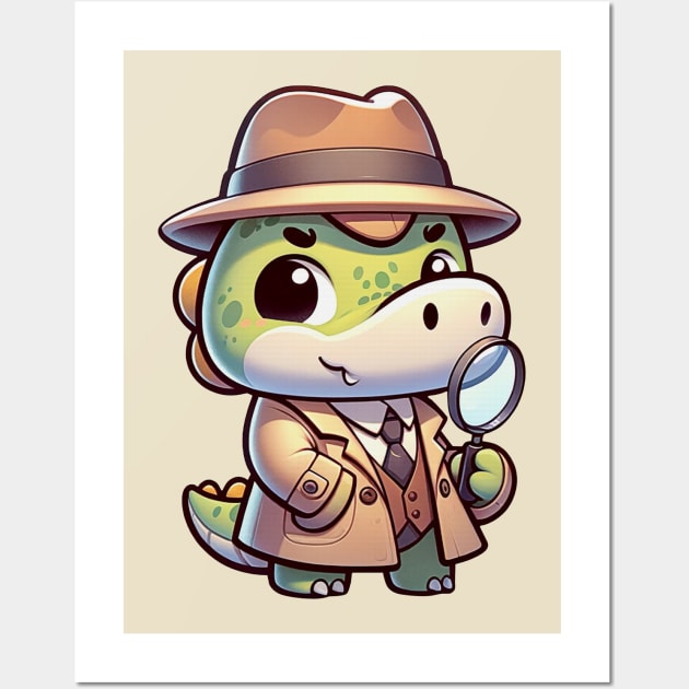 Cute gator - Investigator Wall Art by MasutaroOracle